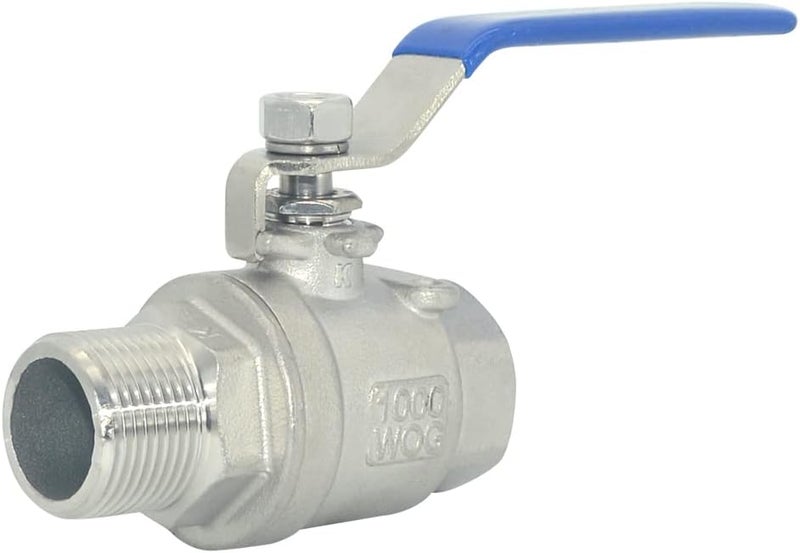 DAN SPEED 3/4 Inch Male x Female NPT Ball Valve S304 Stainless Steel,Full Port Heavy Duty for Water, Oil, and Gas,1000WOG (3/4 inch) - Image 2